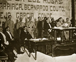 Venustiano Carranza at the Queretaro Convention, December 1917